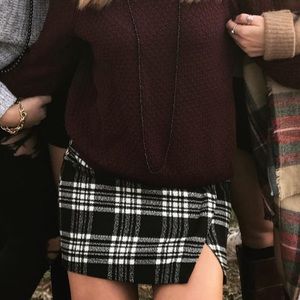 Plaid Mini Skirt